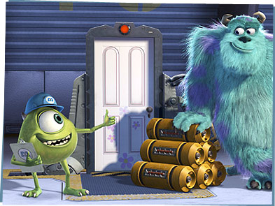 Scene from Monsters, Inc.