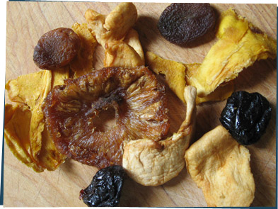 Assorted dried fruit