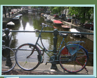 Hand painted bicycle