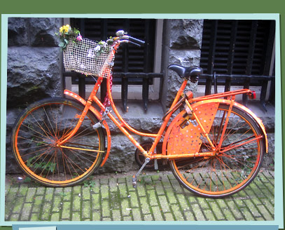 Hand painted bicycle