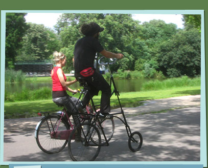 Two cyclists