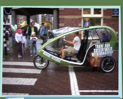 Dutch bicycle taxi