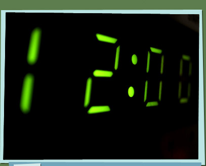 Electric clock flashing 12:00