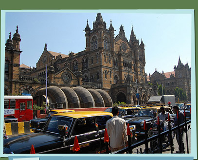 Train station in Mumbai
