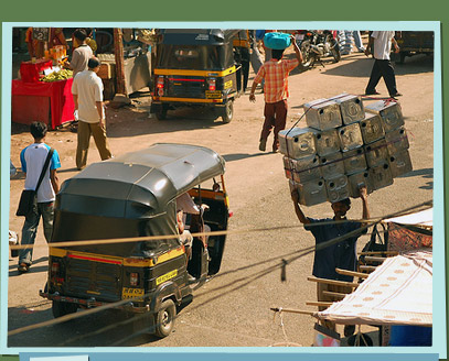 Man carrying load on his head