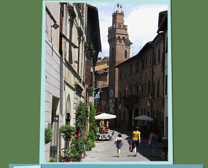 A small street in Italy.