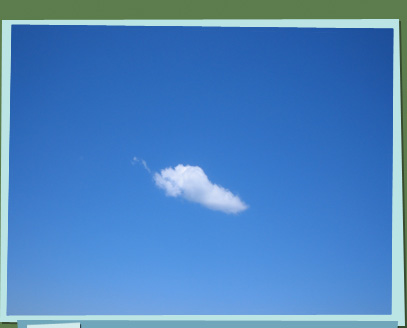 A cloud in the sky